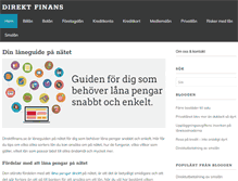 Tablet Screenshot of direktfinans.se